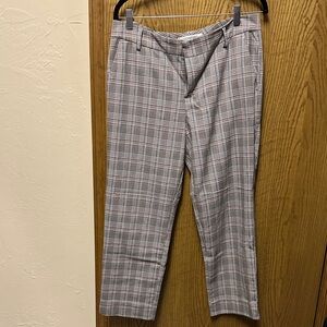 Liverpool Women's Kelsey Plaid Cropped Dress Pants Trousers